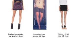 Some different styles of silk shorts that we love!