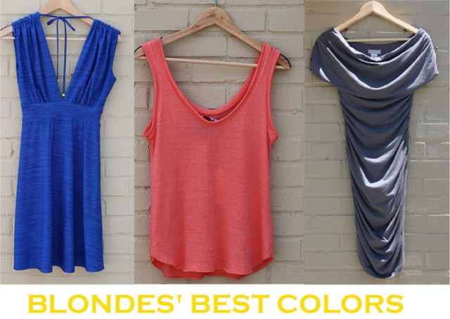 Colors for Blondes to wear....all items available at www.rangeboutique.com